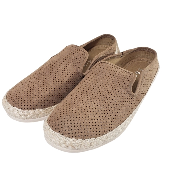 Esprit Elisa Medium Taupe Backless Flats Sz 7M - Picture 1 of 7
